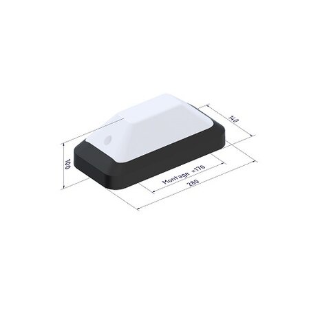 TTV LED, 24V AC/DC, 2,8/4,9/7,3W schakelbaar, 3000/4000K schakelbaar, 355, 620 of 935 lumen, wit/helder-frosted