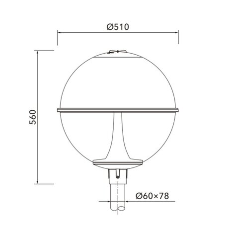 LMN 40W, 5640 lumen, 4000K, optiek T32B, dali, voor top 60mm, 20KV